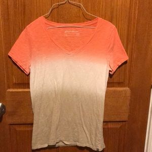 Eddie Bauer V-Neck Ombré Top
